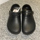 Crocs At Work Bistro Unisex Clogs Black Slip On 10075 Mens 8 Womens 10 — photo 1