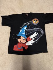 VINTAGE 90S DISNEY FANTASIA Mickey Mouse Disney Print Tee - 1994 Disneyana - XL