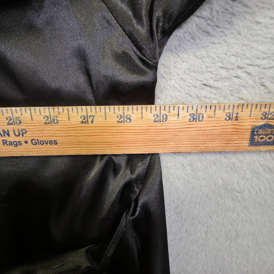 Torrid Curve Robe Womens 1X/2X Black Satin Kimono Belted Floral Lace Trim Lounge - Image 3 of 4