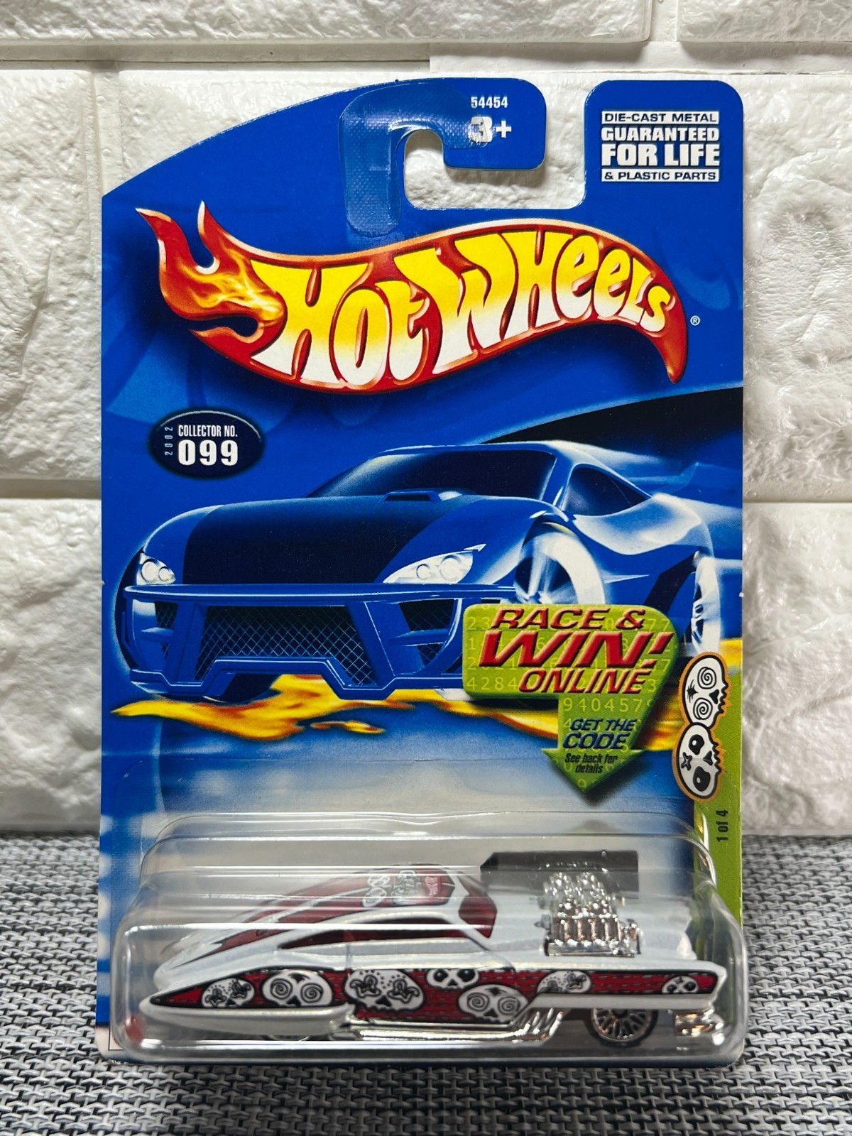 Hot Wheels Evil Twin 1 of 4 2002 Collector No. 099 White