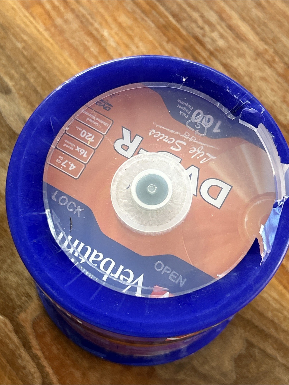 Verbatim Life Series 16x DVD-R Discs - Pack of 100