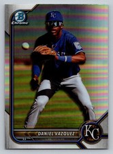 Daniel Vazquez 2022 Bowman Chrome Draft Refractor Kansas City Royals #BDC-74