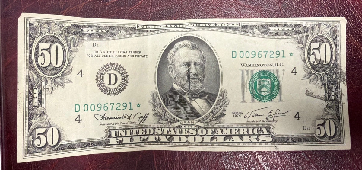 $50 1974 US Small Size Paper Money Notes for sale | eBay