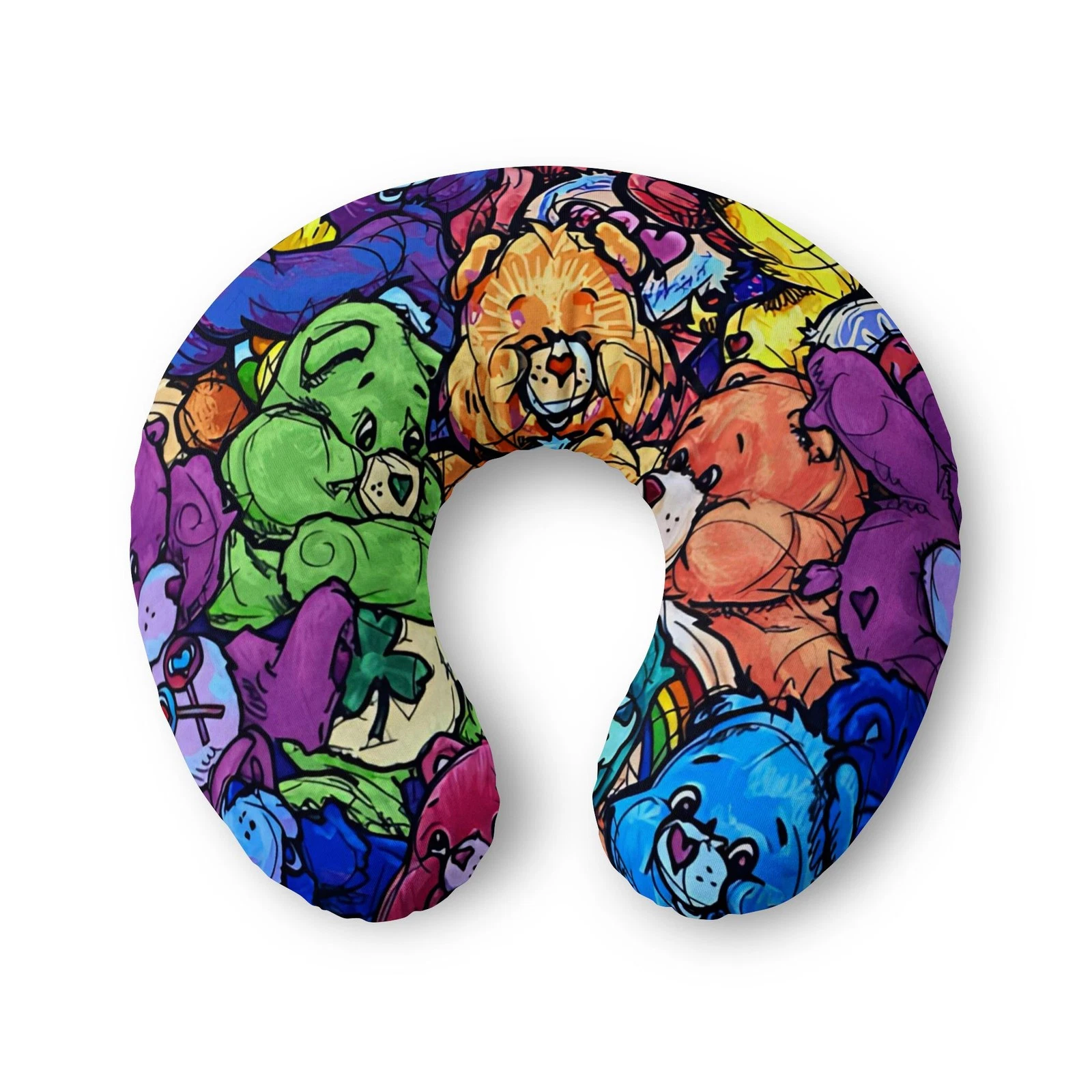 Colorful Retro Teddy Bears Nursing Pillow Cover | Rainbow Care Bears
Opens in a new window or tab