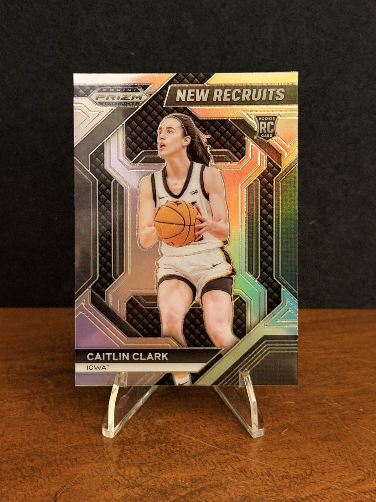 CAITLIN CLARK 2024 Prizm Draft Picks - New Recruits #14 Silver Prizm (RC)