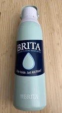 BRITA WATER BOTTLE 20 OZ. FILTER LASTS UP TO 40 GALLONS OF 2 MON. SEAWEED GREEN