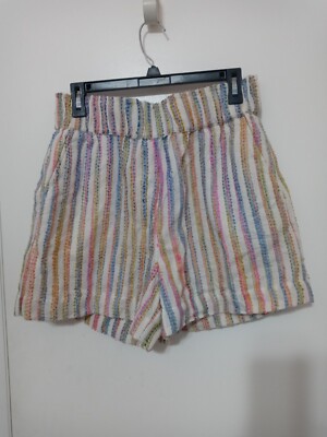 Lou Grey Embroidered Rainbow Stripe Textured Relaxed Fit