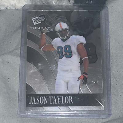 2024 Leaf Press Pass Jason Taylor Retro Base Card #R-50 58/99 Dolphins HOF