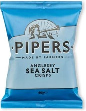 Pipers Crisps Anglesey Sea Salt (Pack of 24)
