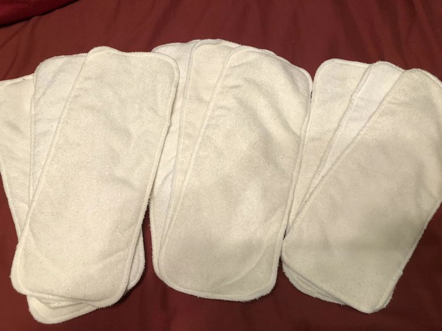 Flat Certified Oeko-Tex Organic Cotton Cloth Diapers GERBER Baby Unisex 10-Pk