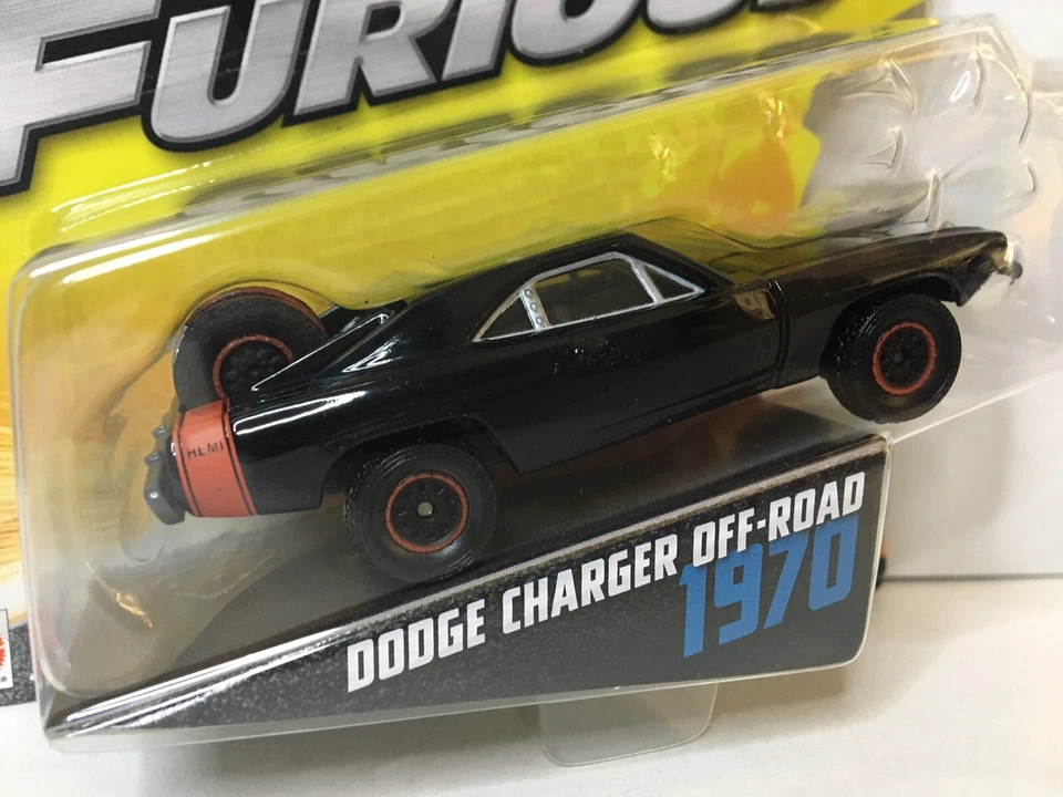 Mattel Fast & Furious 7 Dodge Charger Off-Road '70 1:55 Diecast Metal NEW SEALED - Image 3 of 4