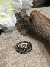 26. Vintage 925 Sterling Silver Royal CROWN CZ Crystal Ring 6.25s, 5g