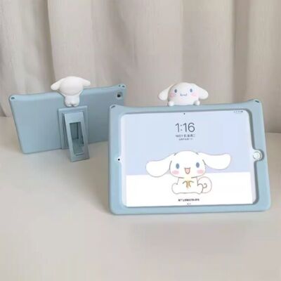 Cute Cinnamoroll Melody Soft Silicon Stand Cover For Ipad Series Tablet Cases