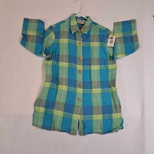 Field Manor Shirt/Shacket  Nice Color Chunky Wood Buttons Small Linen Womens