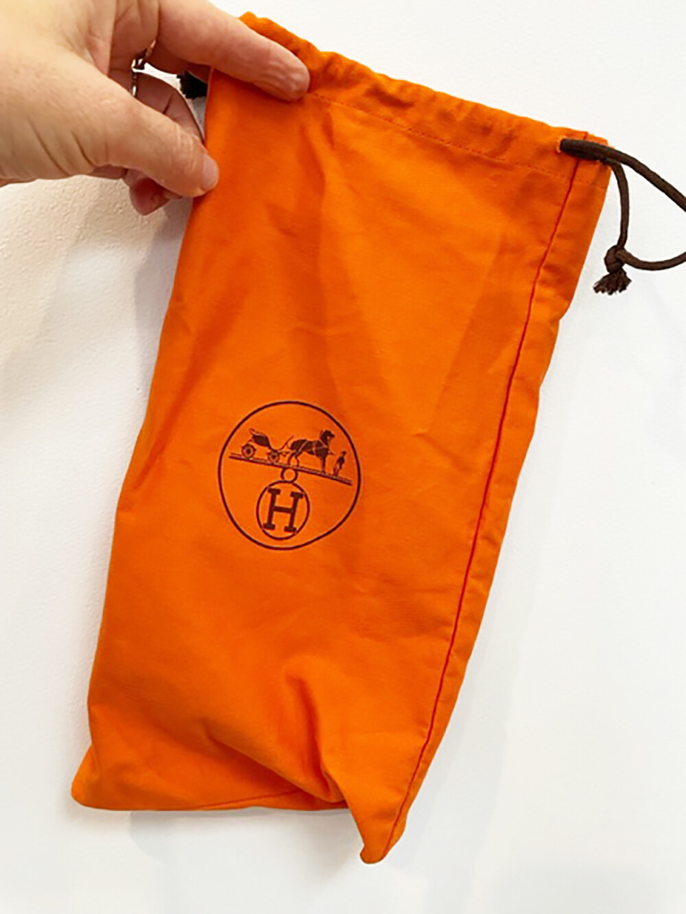 Designer Hermes Large Rectangle Green Cotton Stun… - image 2