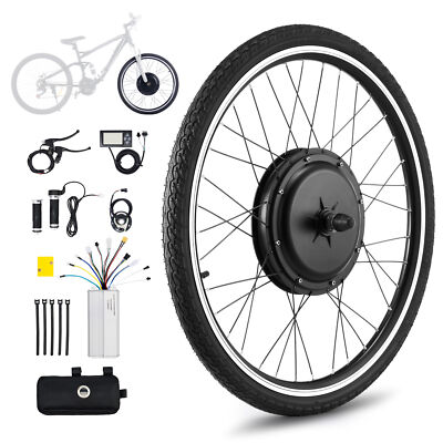 VIRIBUS 1000W 26'' eBike Front Wheel Conversion Kit 48V Motor Electric Bike