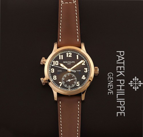 Patek Philippe 7234R-001 Calatrava Pilot Travel Time 18k Rose ...