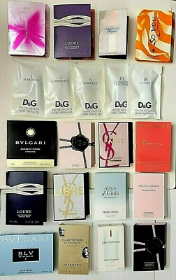 (6 Mini Spray Vials) RANDOM MIX *NO DUPLICATE* BVLGARI, YSL, D & G, Armani & ..