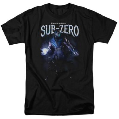 Mortal Kombat Sub Zero Adult 18/1 T-Shirt Black