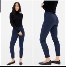 Everlane blue The Side-Zip Stretch Cotton Pant sz 4