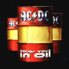 AC/DC Cover You In Oil SINGLE 12x12 Album Cover Replica Poster Gloss Print