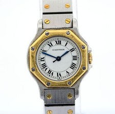 Cartier / Santos Octagon Automatic Lady 25mm Gold/Steel 2