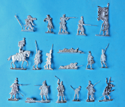 Lot De Figurines En étain – Zinnfiguren – Allemagne – Échelle 1:60 (30mm) – À Peindre