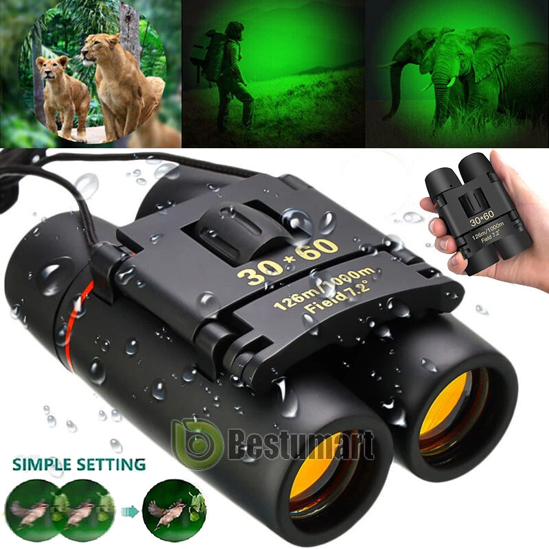 30x60 HD Military Zoom Powerful Binoculars Day/Low Night Optics Hunting & Case - Image 2 of 4