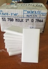 Off white milk wavy 3x6 Semi Gloss Ceramic Subway Tile Backsplash Wall Italy