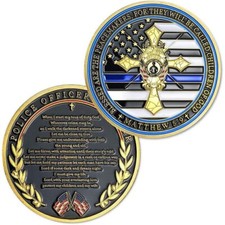 Challenge Coin: LAW ENFORCEMENT #4 Officer's Prayer (Ships from CO, USA)