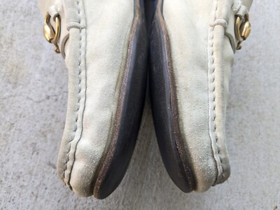 Gucci Horsebit Loafers Beige Suede Men 9 Dress Shoes Slip-On  display picture 1