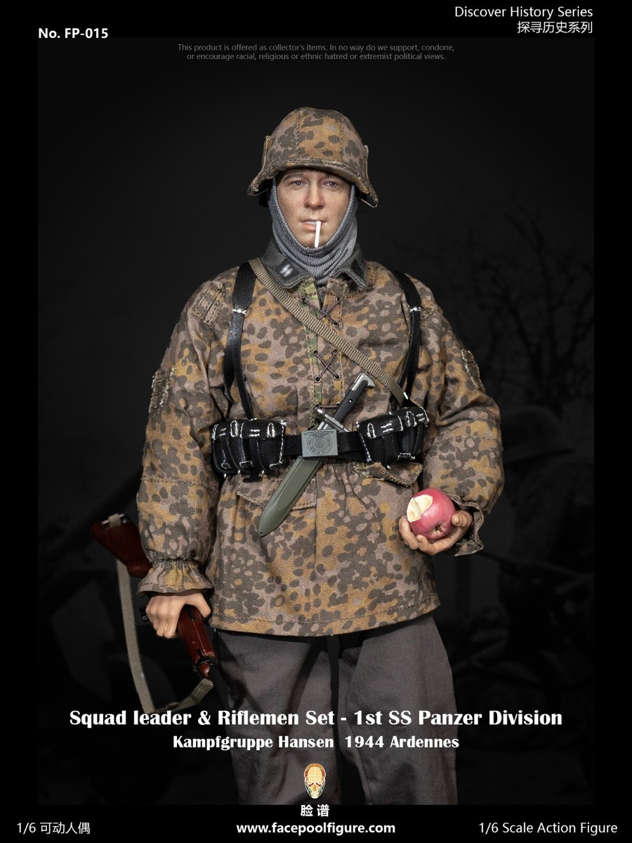 Facepoolfigure 1:6th 1st SS Panzer Division Squad Riflemen Soldier