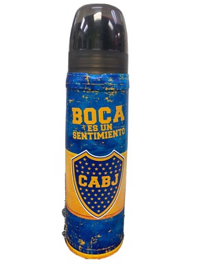 Termo Lumilagro 1 Litro Acero Inoxidable Super Recistente  Boca  Junior s