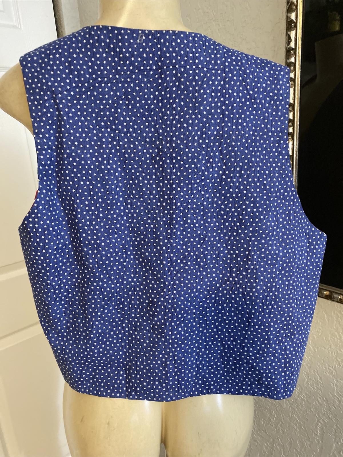 American Flag Patchwork Reversible  Patriotic Ves… - image 8