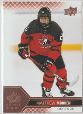 2022 UPPER DECK TEAM CANADA JUNIORS HOCKEY ROSE GOLD BASE #38 Matthew Morden