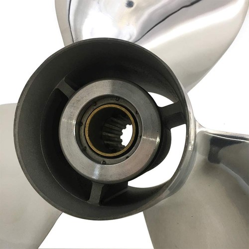 11 1/4 x 15 Stainless Outboard Boat Propeller for Suzuki DF 35-65HP 13 spline - Picture 6 of 9