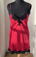 Julianna Rae Le Tresor Silk Chemise EUC XL Red $221