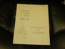 1954 1955 UNIVERSITY OF WYOMING COLLEGE BASKETBALL MEDIA GUIDE EX