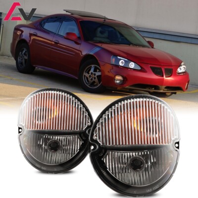Clear Fog Light Pair For Pontiac Grand Prix 2004-2008 – Halogen, DOT/SAE Certified