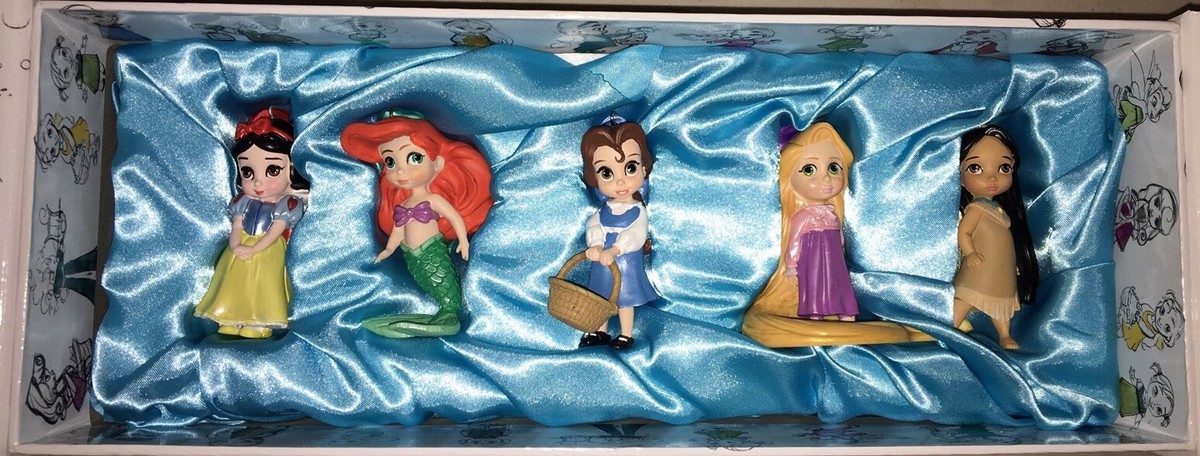 NIB Disney Store Animators Collection Set Of 5 Ornaments Ariel