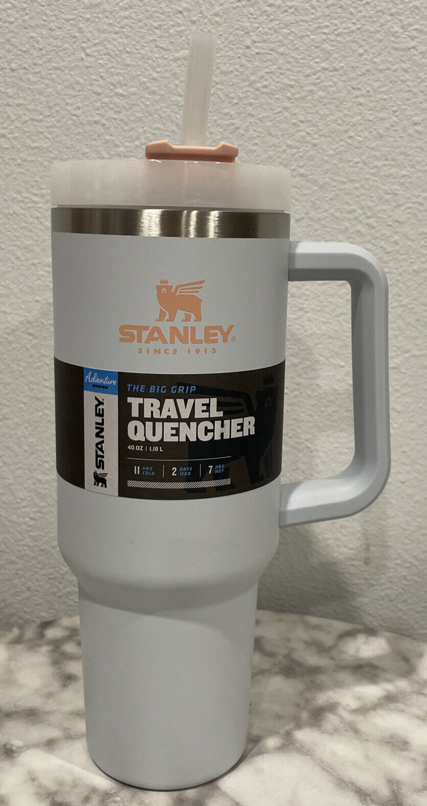 STANLEY Adventure Quencher 40 Oz Tumbler Straw Cup Big Grip NEW