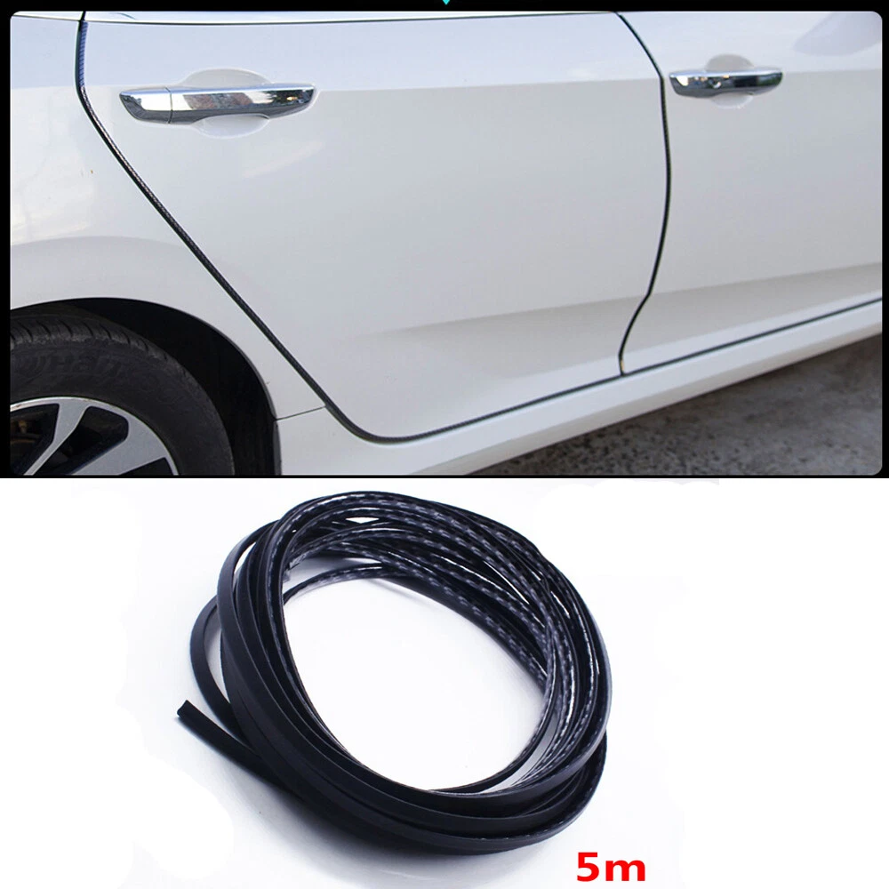 Carbon Fiber Car Door Edge Guard U Shape Trim Seal Protector Strip