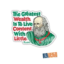 Plato Quote Sticker 2pcs | Inspiring Quotes | Motivational Sticker | PI503