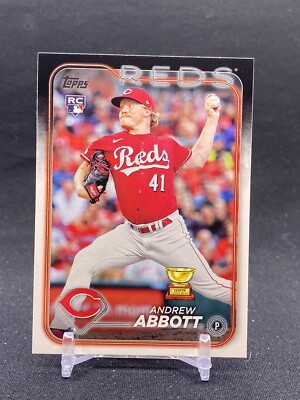 2024 Topps Andrew Abbott #214 RC Rookie Card Cincinnati Reds  