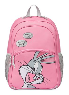 RONCATO Looney Tunes Backpack Junior Rucksack Bugs Bunny Rosa rosa hellgrau Neu