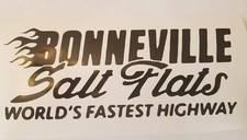 BONNEVILLE SALT FLATS Vinyl Decal -Sticker fo...
