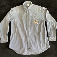 VTG. 90s LOONEY TUNES BUGS TAZ Warner Bros. Embroidered Shirt Men s M A