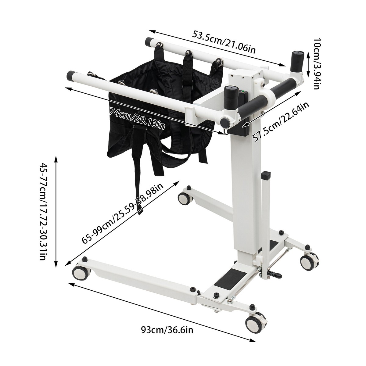 Patient Lift Wheelchair for Home Transfer Chair for Caregivers