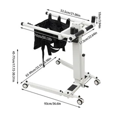 Electric Patient Lift Transfer Chair, Foldable Wheelchair And Car Transfer