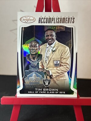 2017 Certified Football Tim Brown Accomplishments Card #CA-T1